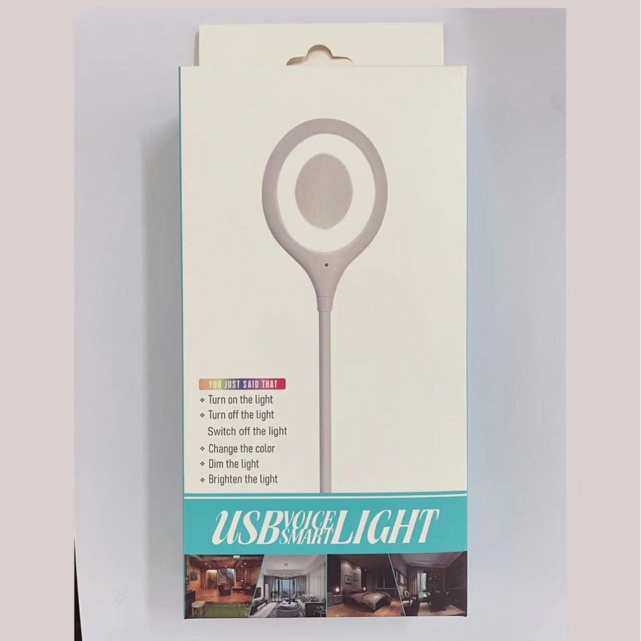 USB Voice Control Night Light - Mini Portable Bedside Lamp with 3-Level Dimming, Smart Sound Activated LED Desk Light for Bedroom, Dorm, Travel